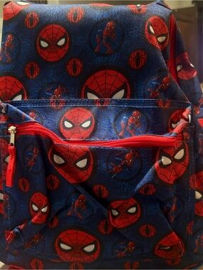 Marvel Kids Backpack Red and Blue Spider-Man Print